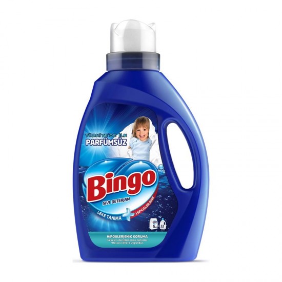 Bingo Sıvı Bakım Çamaşır Deterjanı 2145 Ml Parfümsüz