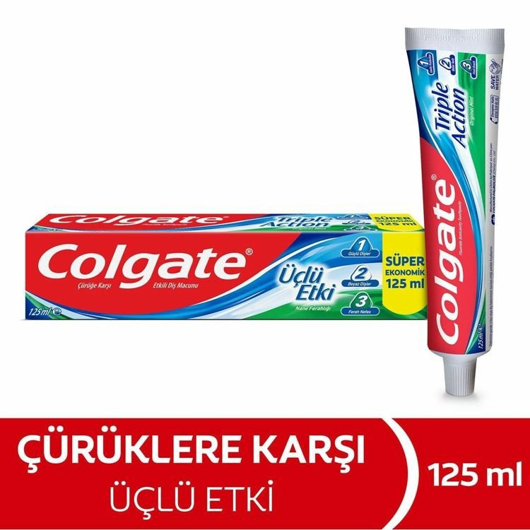 6920354832260.jpg Colgate Üçlü Etki Diş Macunu 125 Ml - Görsel 1