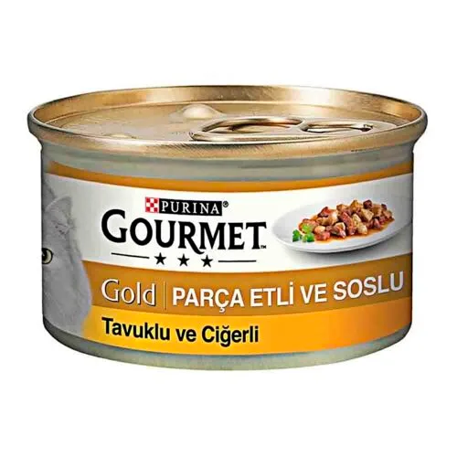 Gourmet Gold Tavuklu Ve Ciğerli Kedi Konservesi 85 Gr