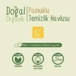Sleepy Doğal Organik Pamuklu Temizlik Havlusu 50 'li - Görsel 4