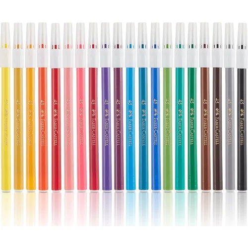 Faber-Castell Keçeli Kalem 20 Renk Yıkanabilir - Görsel 2