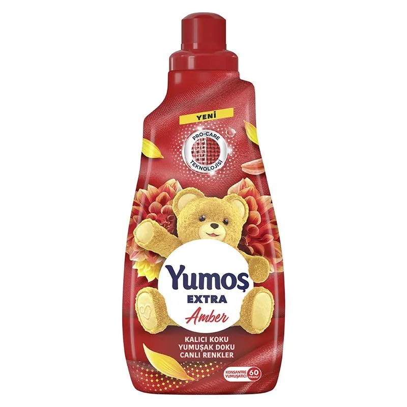 Yumoş Extra Konsantre Çamaşır Yumuşatıcısı Renkliler İçin Amber 60 Yıkama 1440 Ml - Görsel 1