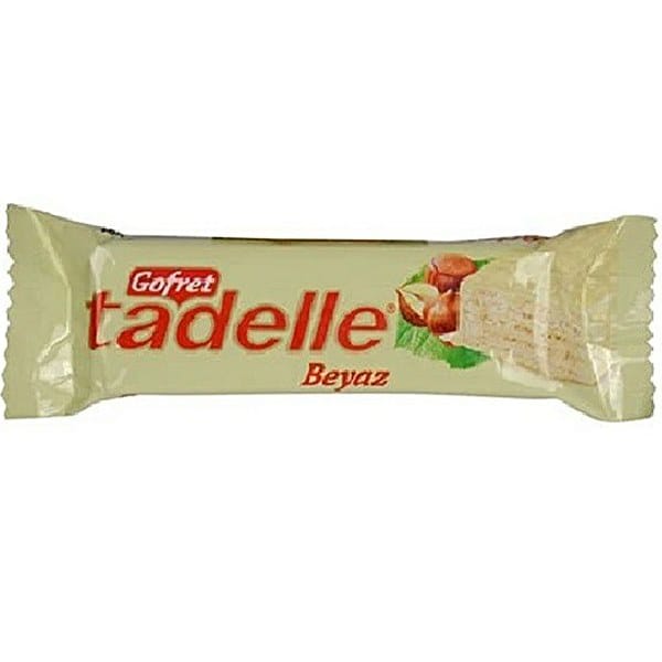8690550915781.jpg Tadelle Beyaz Çikolatalı Gofret 35 Gr - Görsel 1