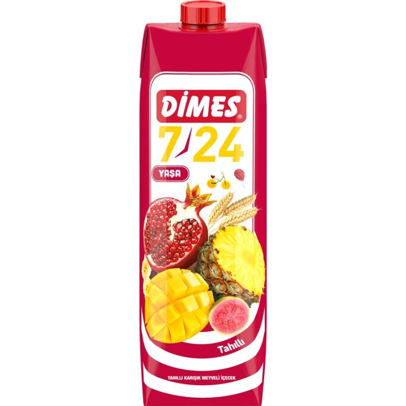 Dimes Active 7/24 Tahıllı Karışık Meyve Suyu 1 Lt - Görsel 1