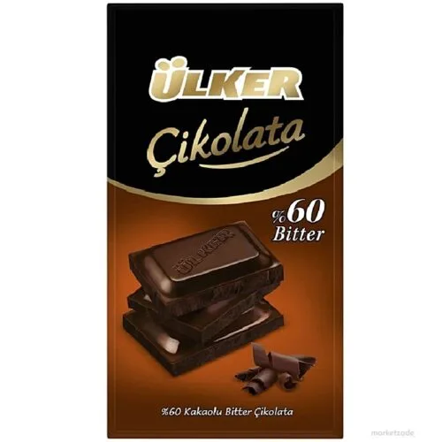Ülker Tablet Çikolata Bitter 70g