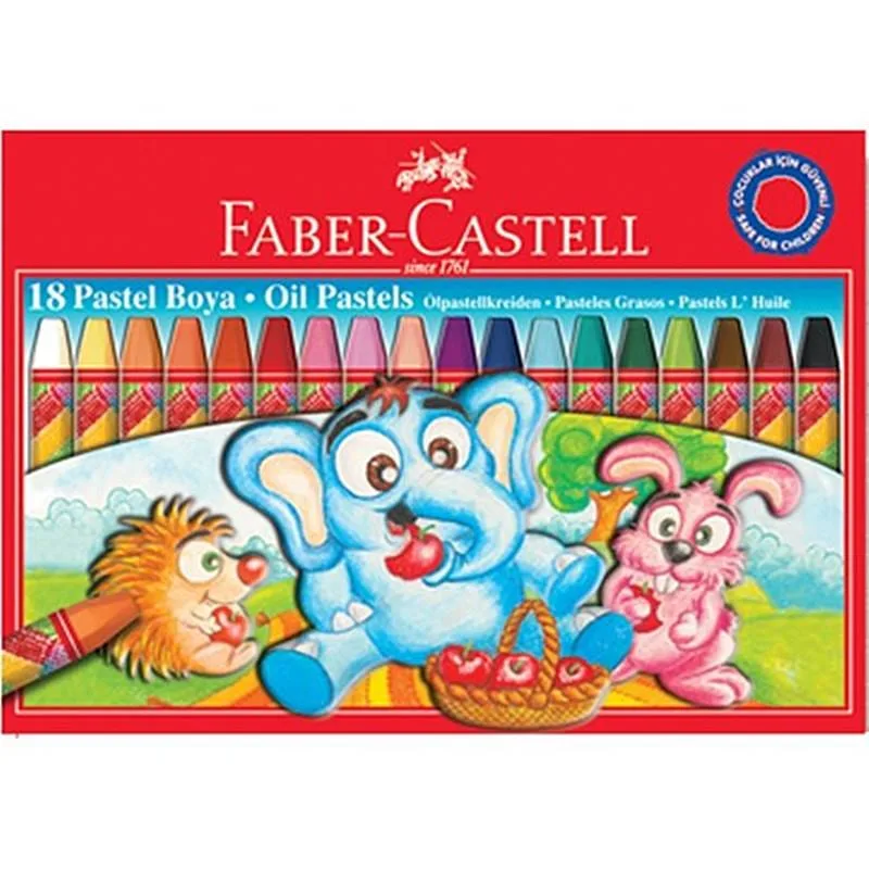 Faber-Castell Pastel Boya 18 Renk Redline Karton Kutu - Görsel 2