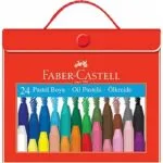 Faber Castell Plastik Çantalı Tutuculu Pastel Boya 24 Renk