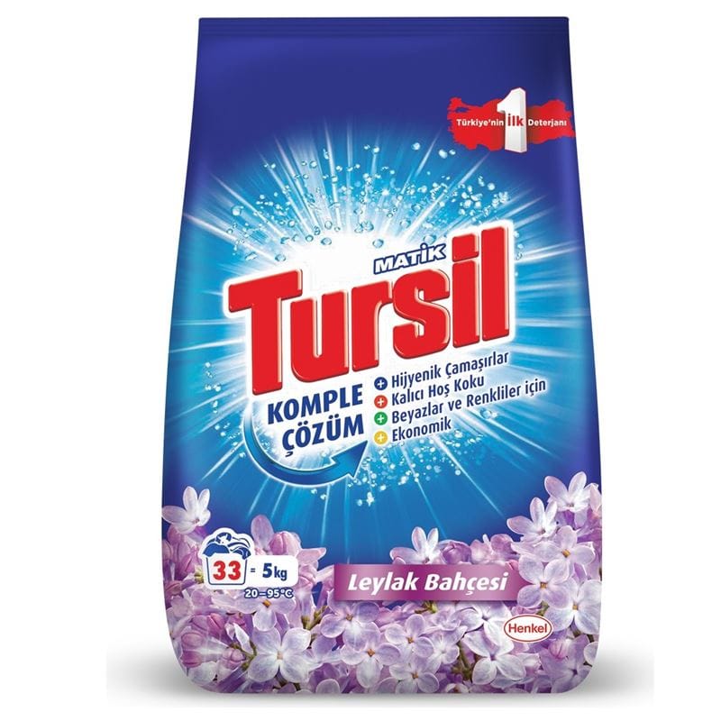 9000101537888.jpg Tursil Matik Leylak Bahçesi Toz Deterjan 5 Kg - Görsel 1