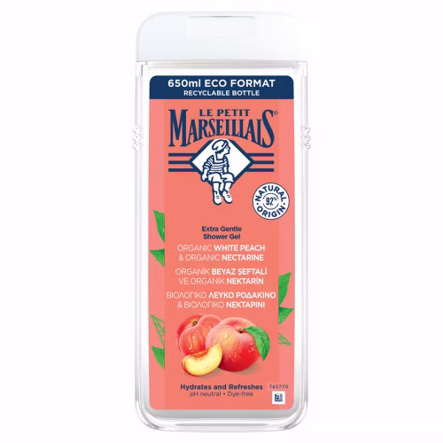 Le Petit Marseillais Duş Jeli Beyaz Şeftali & Nektarin 650Ml ön