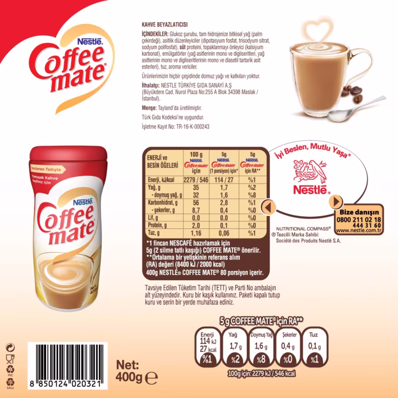 Nestle Coffee Mate Kahve Kreması Pet 400 Gr