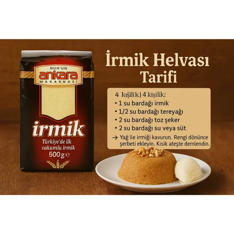 Ankara Makarna İrmik helvası tarifi