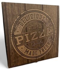 Kraft Baskılı 40'lık Pizza Kutusu 100 adet