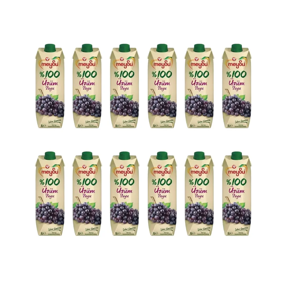 Meysu 0 Üzüm Suyu 1 Lt 12 adet